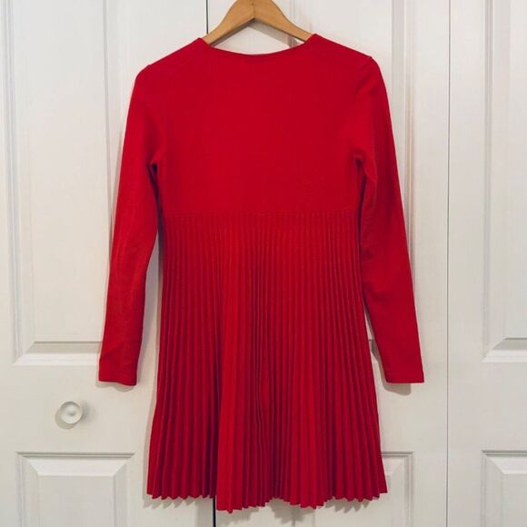 MRZ Pink Wool Blend V Neck Sweater Dress Medium - Picture 6 of 10